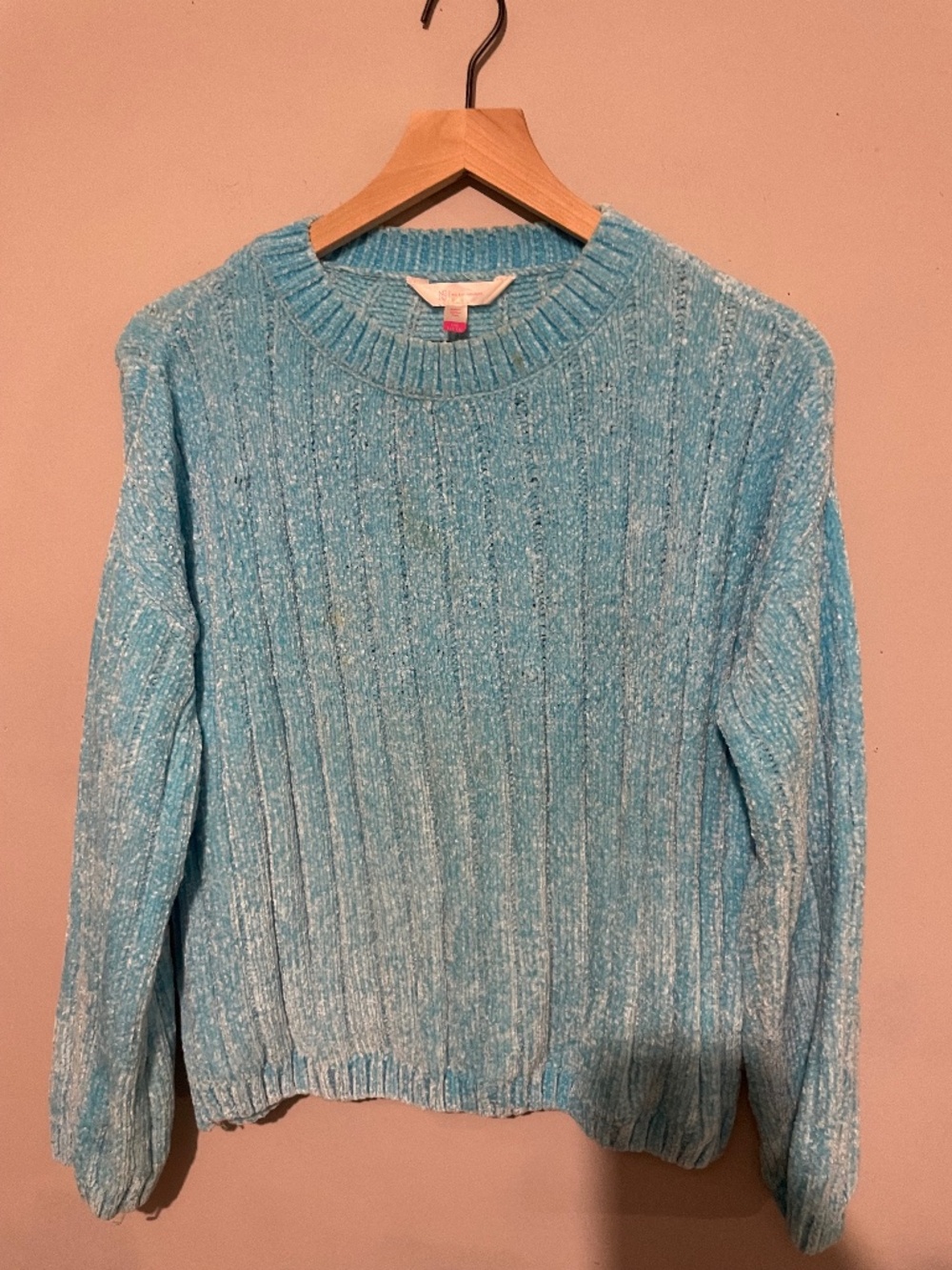 No boundaries large blue pullover sweater